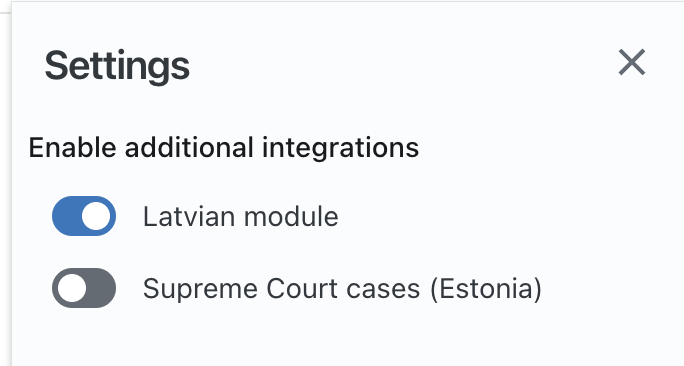 Enable modules
