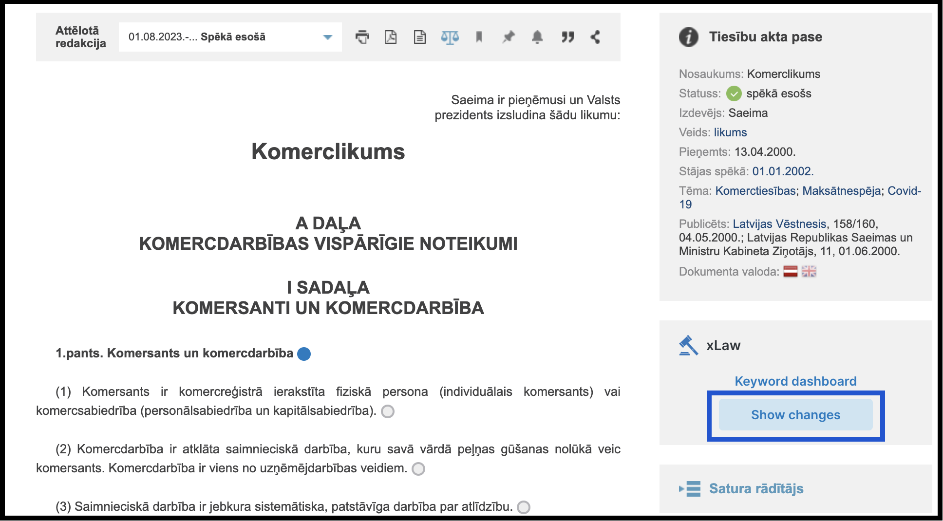 Redaction comparison