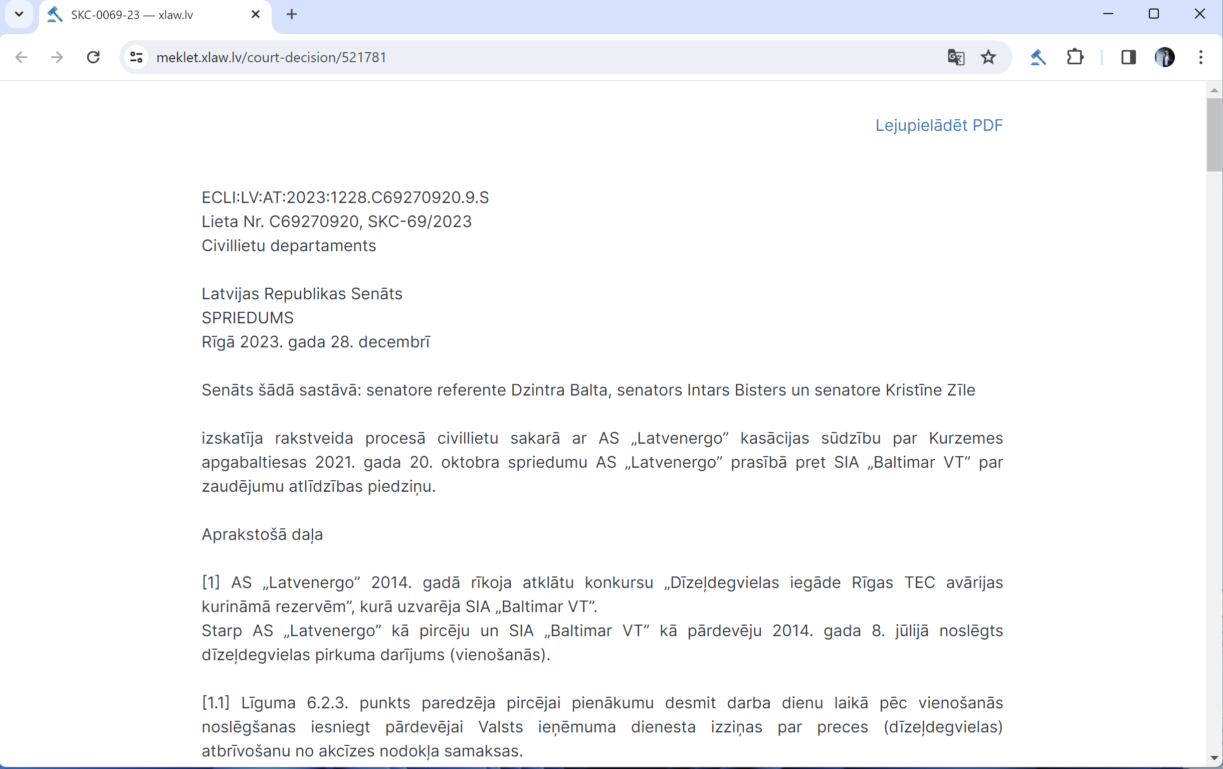 Read case on website
